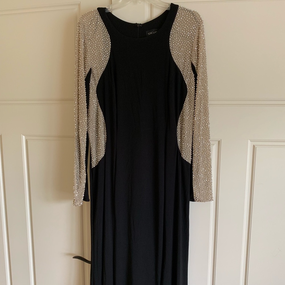 XSCAPE plus size formal gown with gorgeous beads